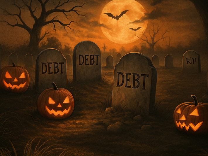 Library of Congress FCU Halloween BLOG - Bury your Debt! Read now.